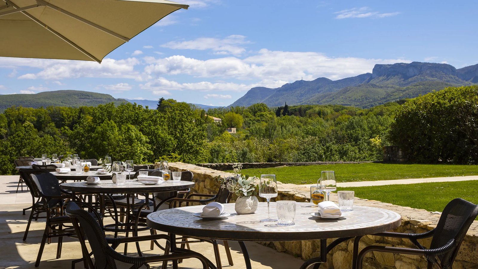 Château Les Oliviers de Salettes, at the table