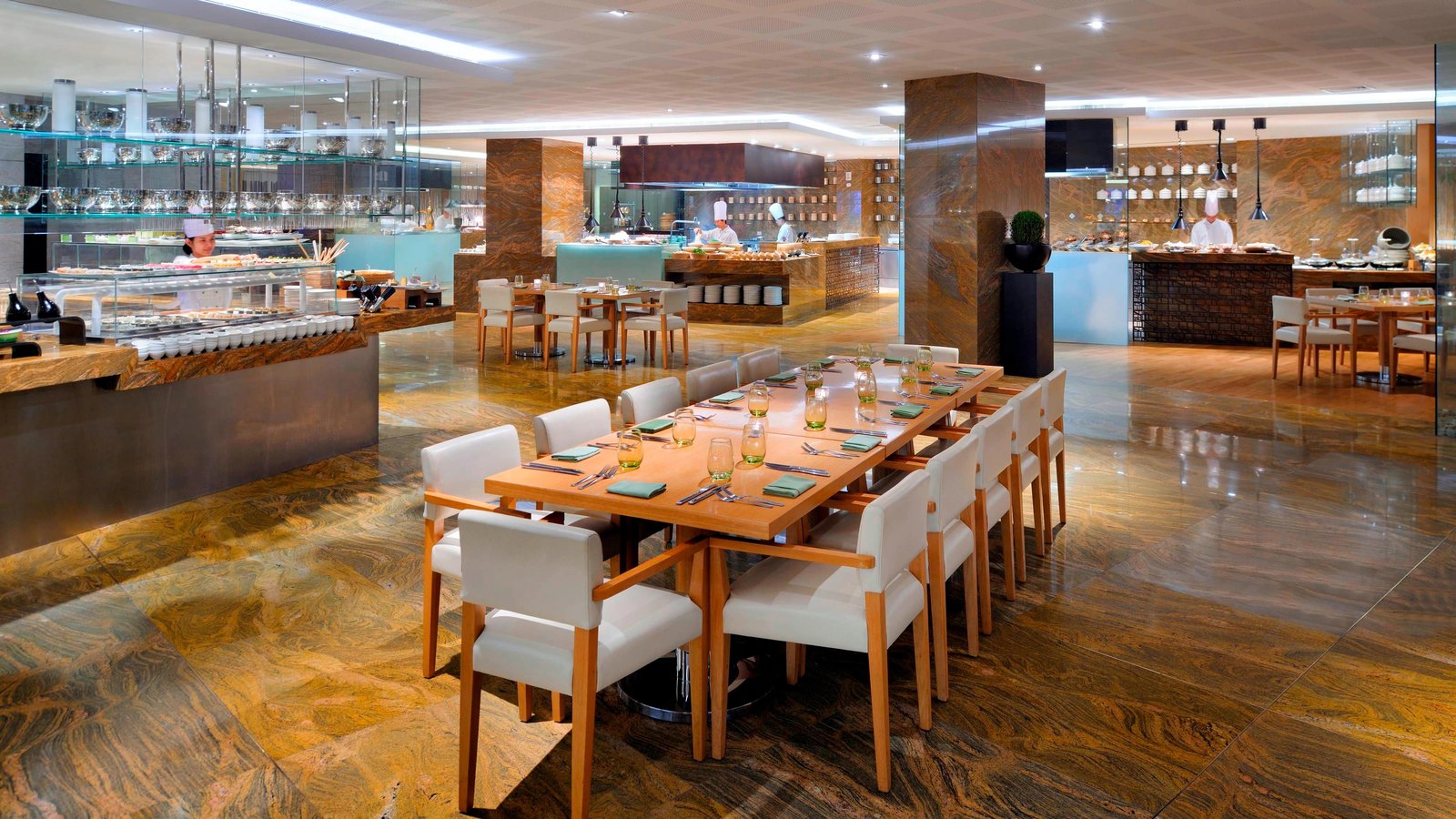 JW Marriott Marquis Hotel Dubai, at the table