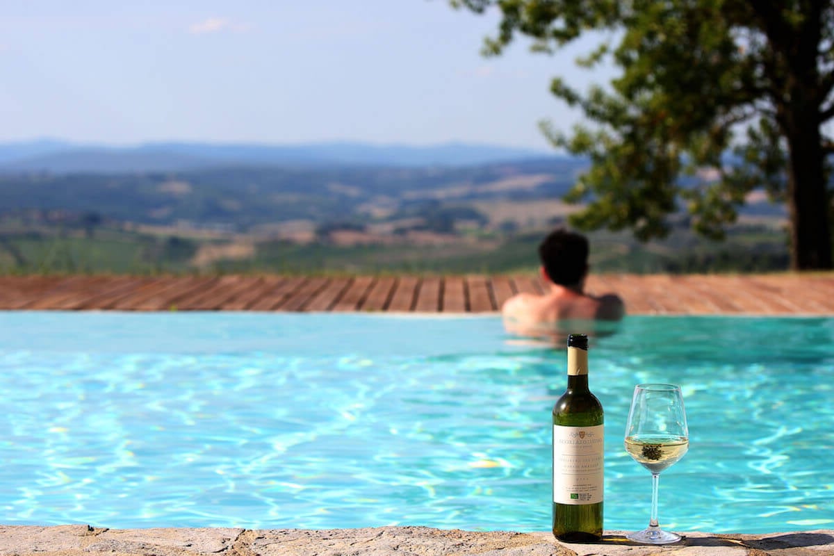 Castello la Leccia, the pool