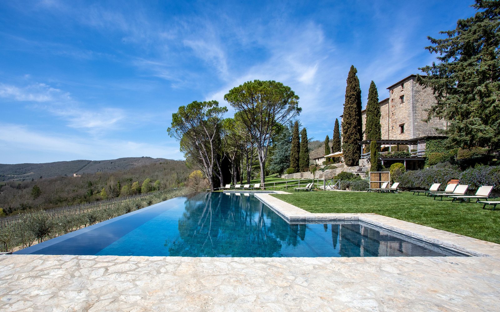 Castello di Spaltenna, the pool