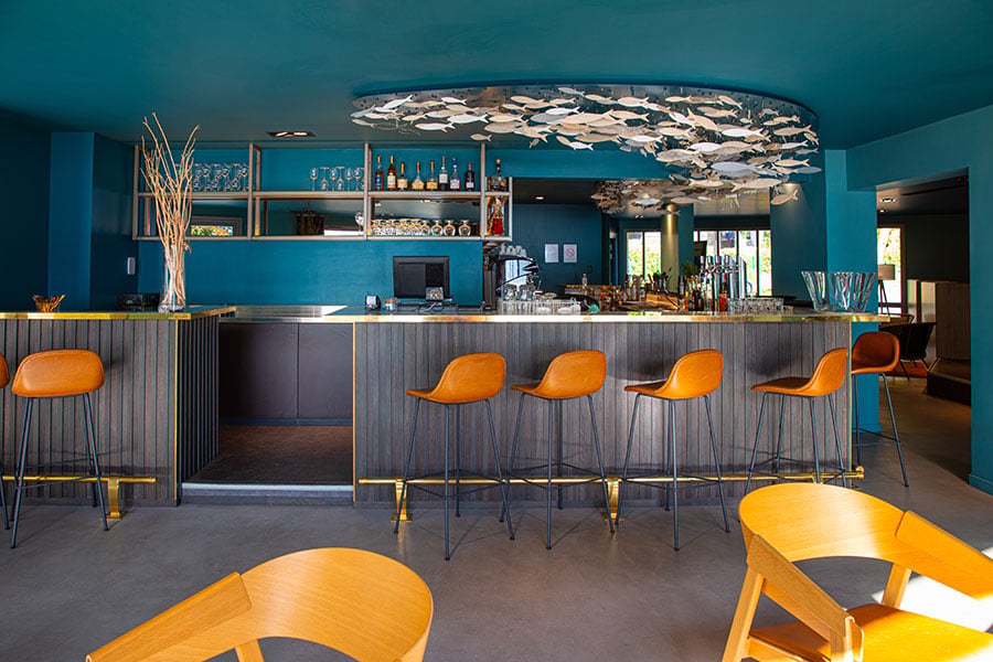 Black Bass Hotel Annecy, lakeview bar and terrace