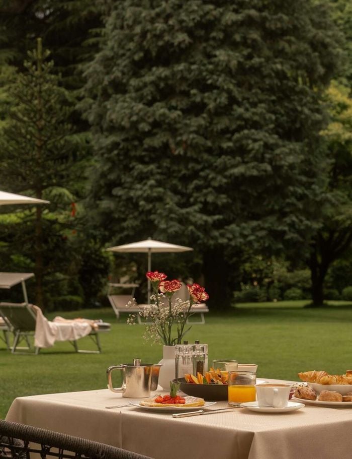 Hotel Mignon Meran Park & Spa, at the table