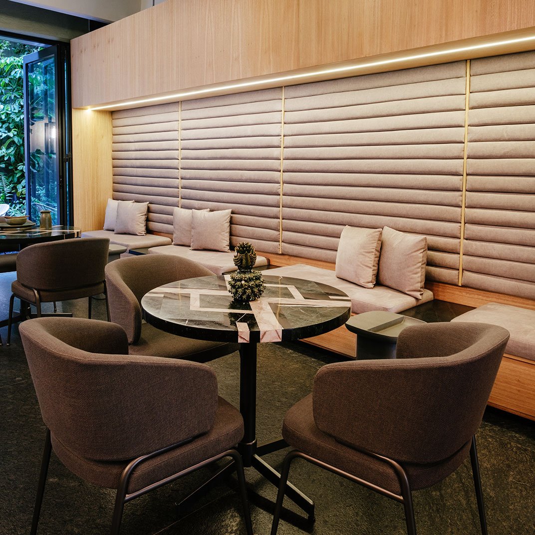 Colima 71 Casa de Arte Hotel, coffee bar and honesty bar lounge