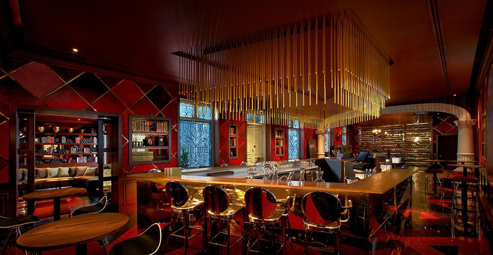 Macalister Mansion, at the table