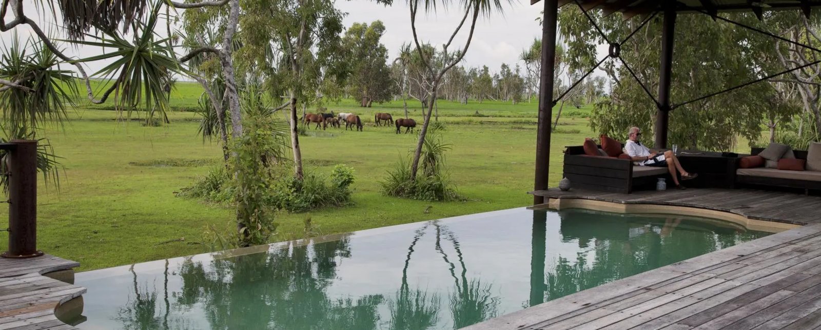 Bamurru Plains, the pool