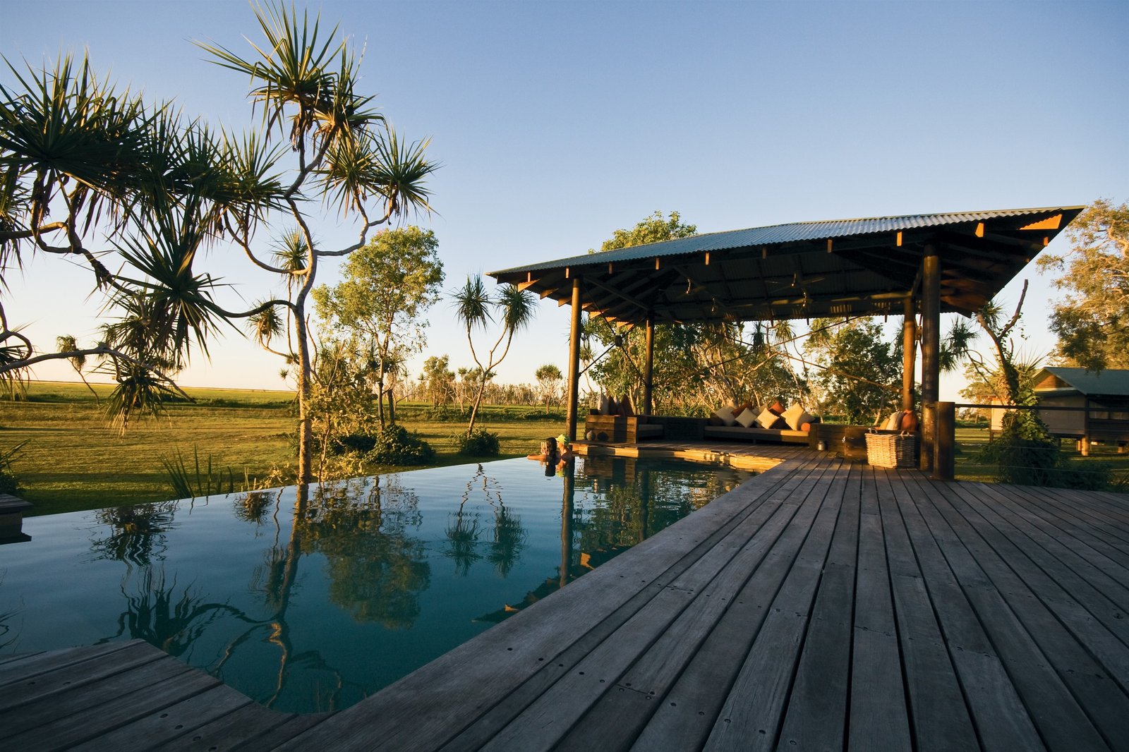 Bamurru Plains, the pool