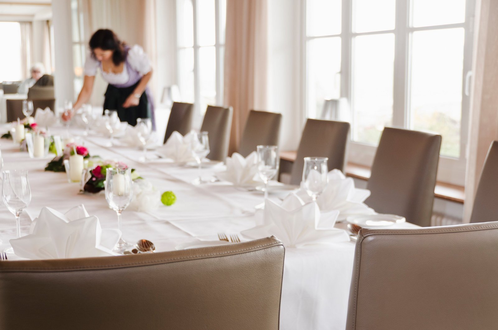 Hotel Kaufmann, at the table