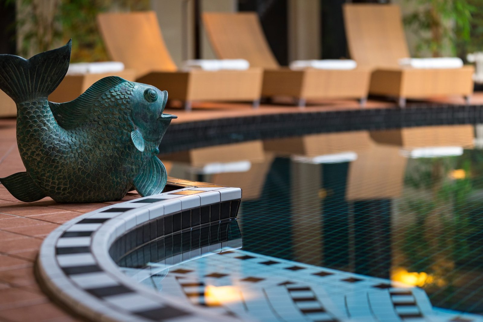 Romantik Hotel Landschloss Fasanerie, the pool