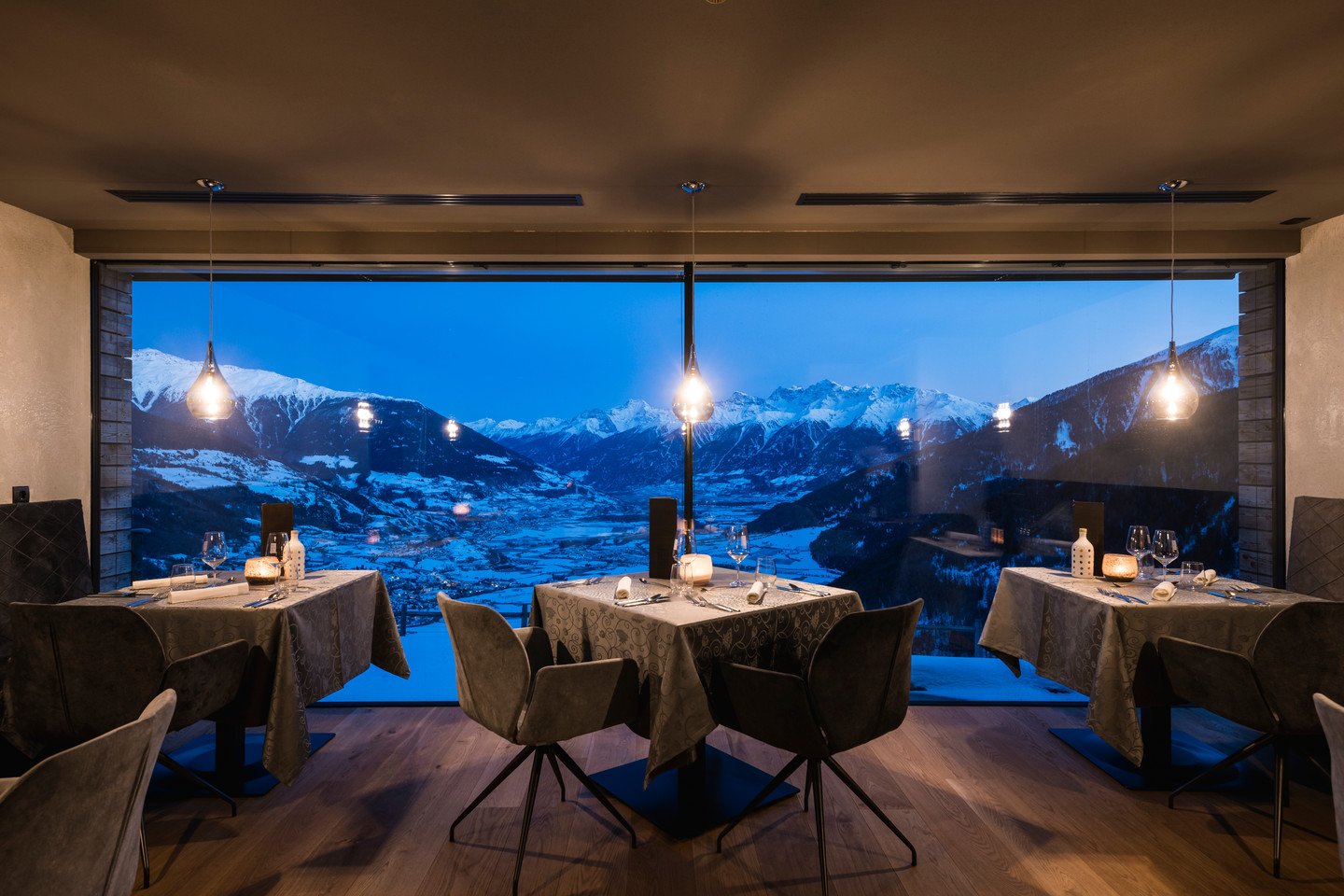 Das Gerstl Alpine Retreat, panoramic restaurant
