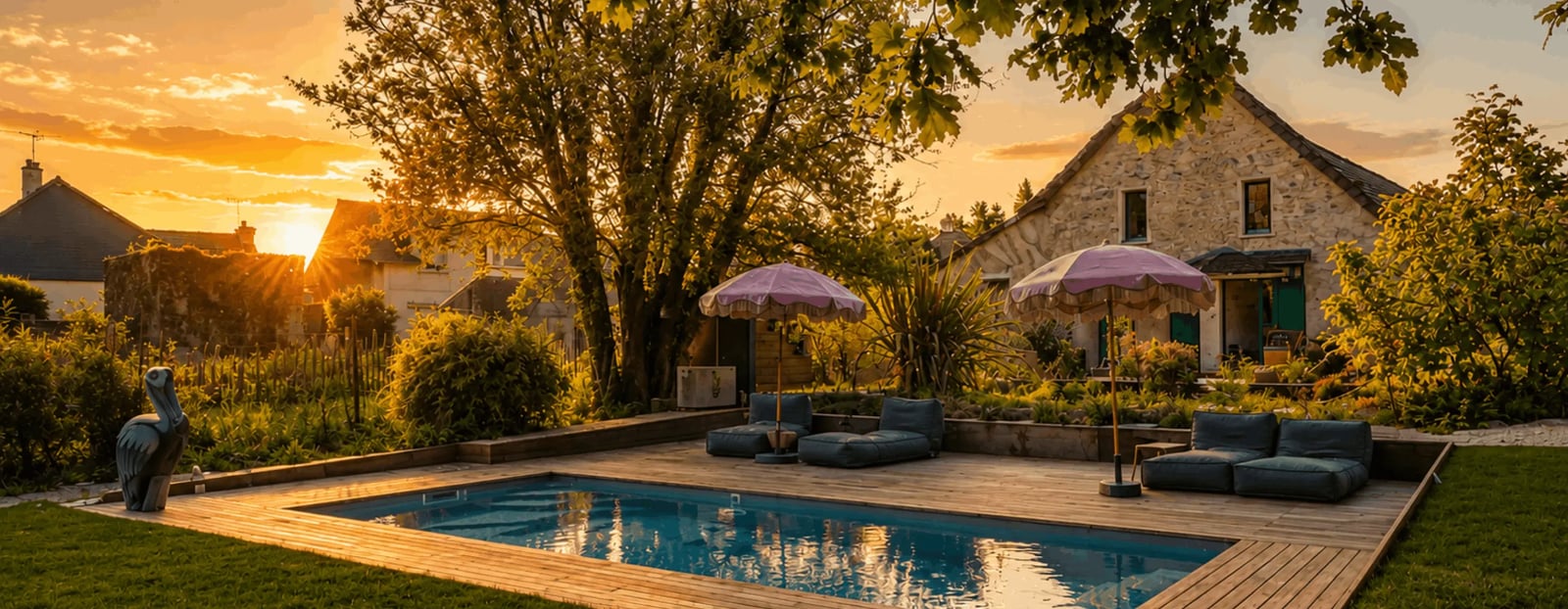 La Mare aux Oiseaux, the pool