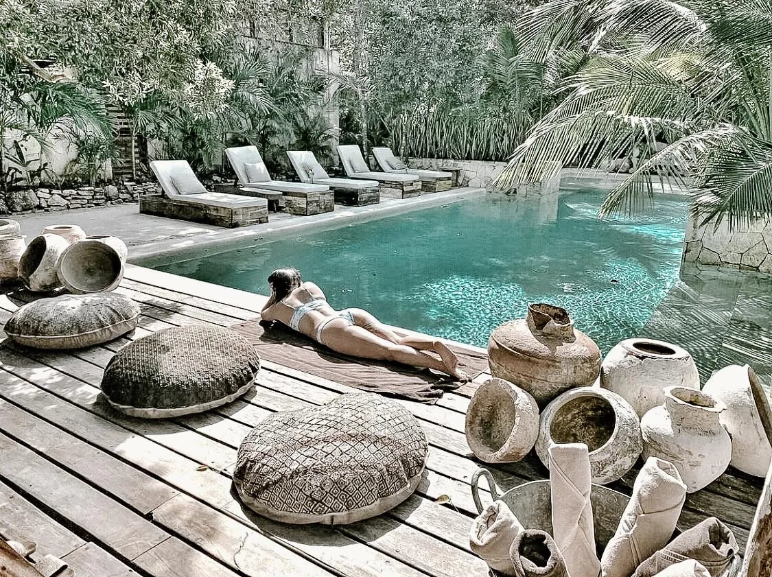 Una Vida, Tulum, the pool