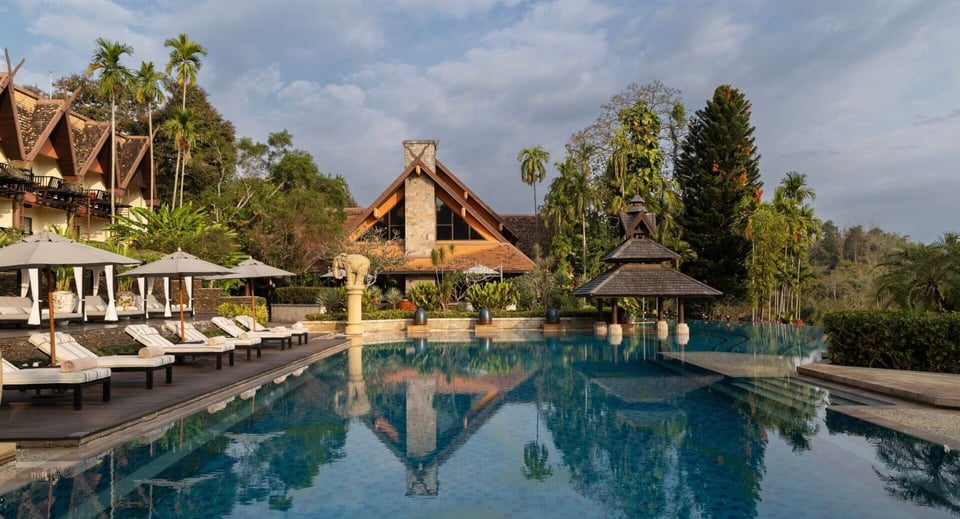 Anantara Golden Triangle Elephant Camp & Resort, the pool