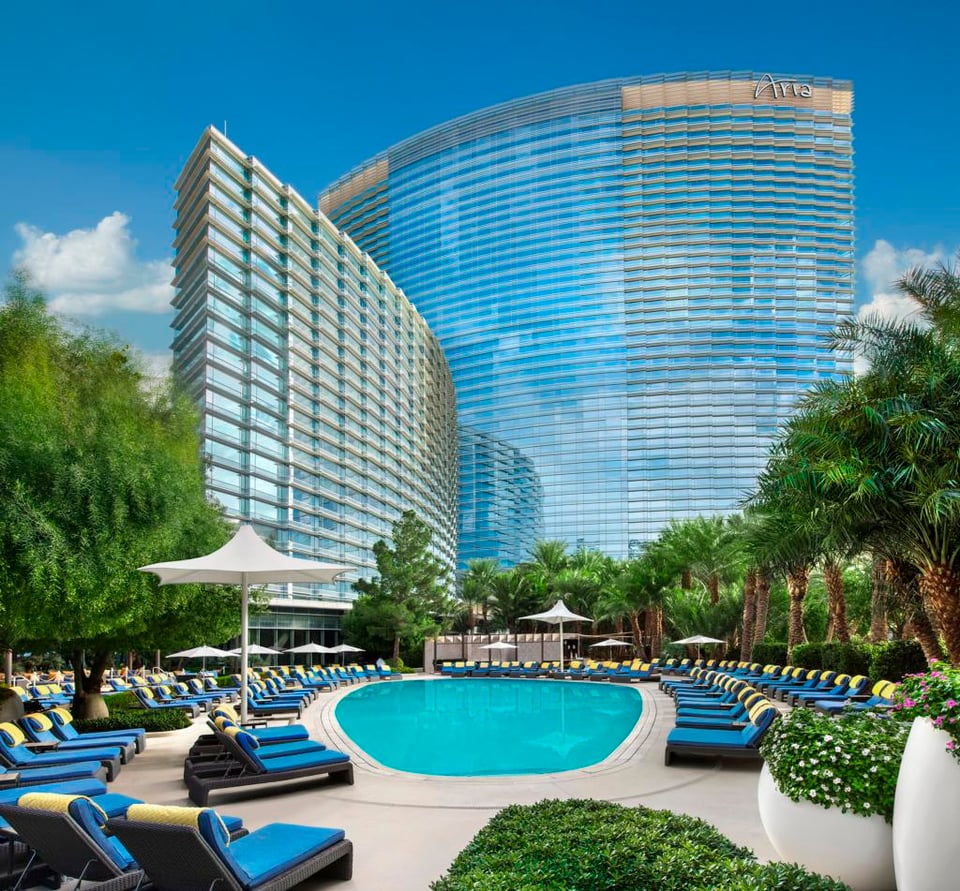 ARIA Sky Suites, the pool